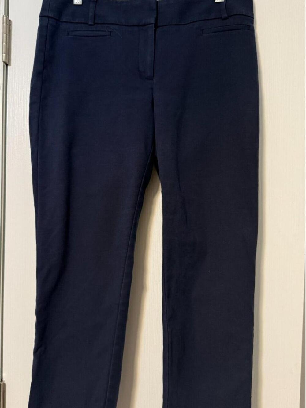 Ann Taylor LOFT Julie Navy Ankle Dress Pants Size 6